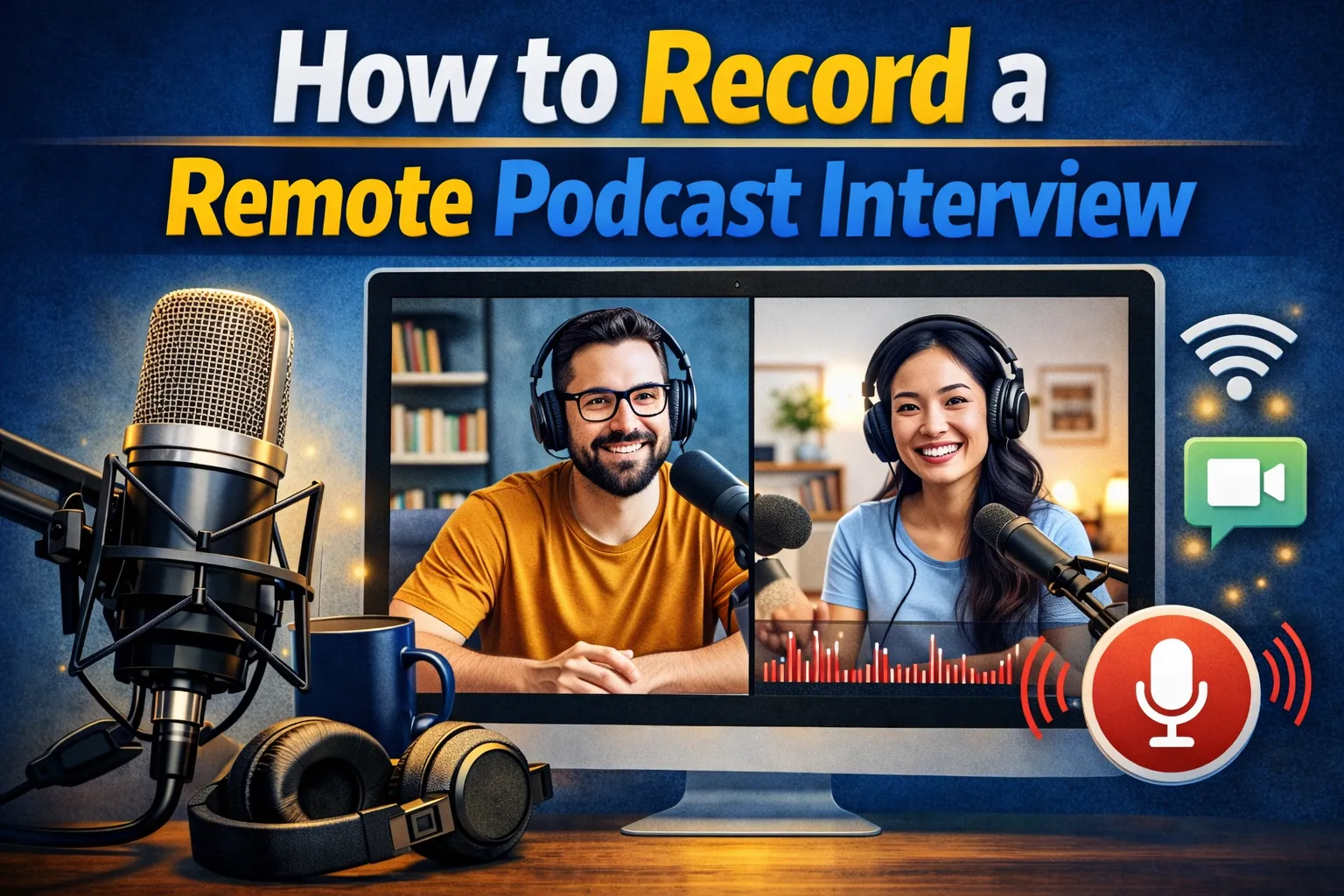 Remote podcast interview