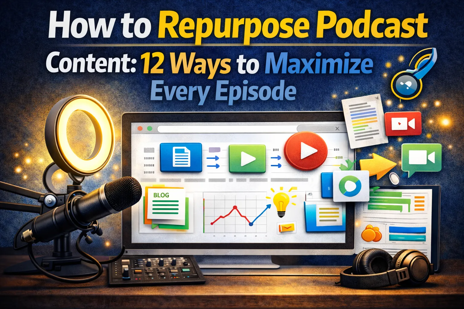 Repurpose podcast content