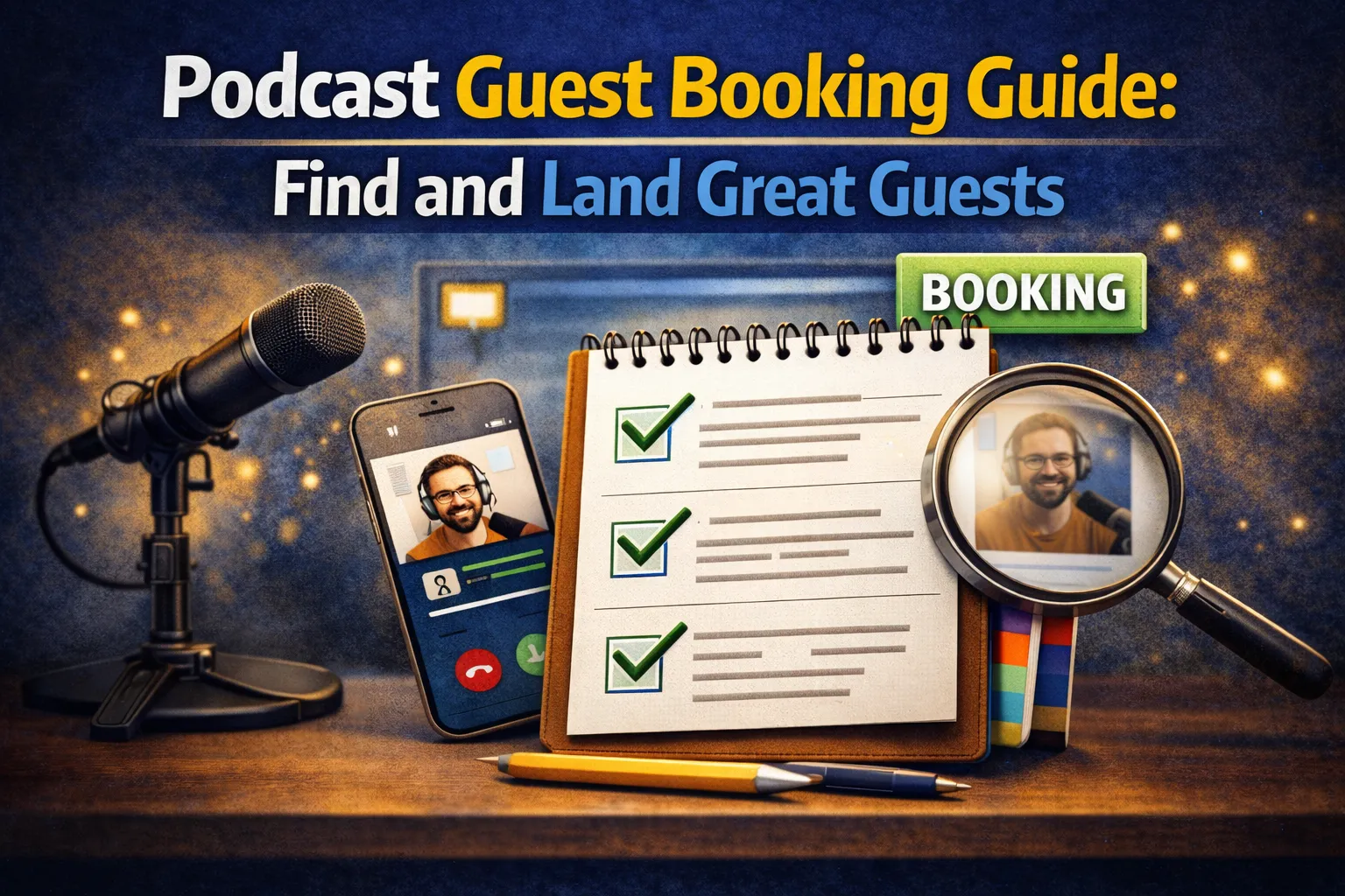 Podcast guest booking